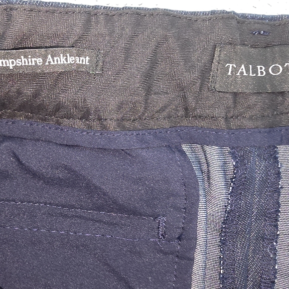 Talbots Hampshire Navy Ankle Pants Size 12P - Picture 8 of 15